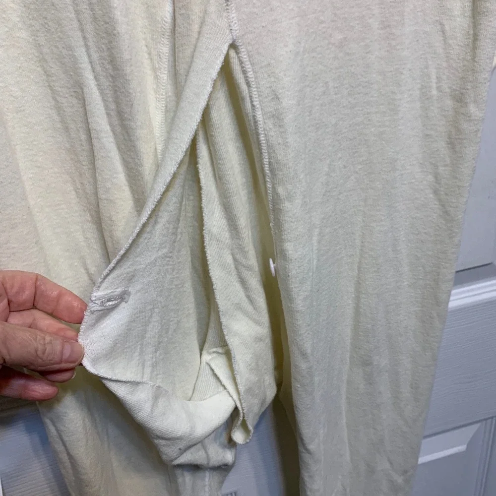 VTG 60s HEALTHKNIT Mens L 42-44 cotton Thermal Unionsuit Underwear Off-White USA